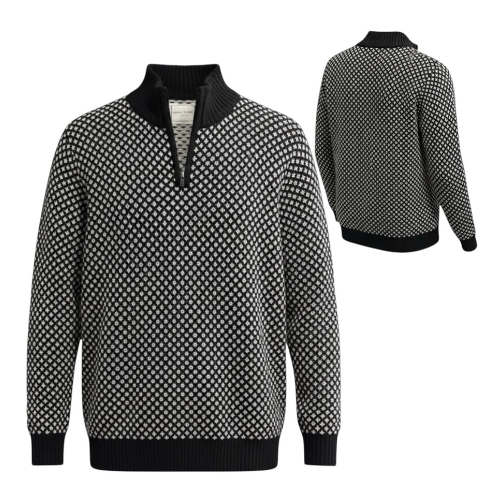 NEW! Long Wharf Supply Co. Edgartown SeaWell Quarter Zip Sweater Sz L